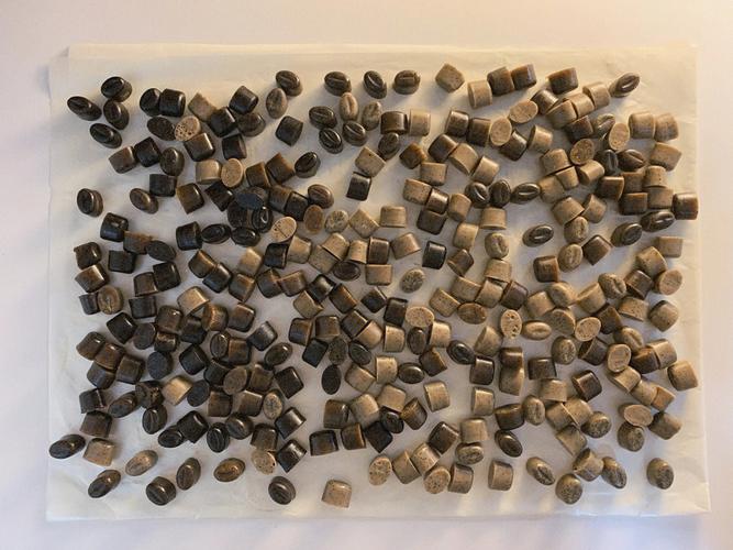 超可爱小咖啡豆磨砂皂泡沫像香草奶油